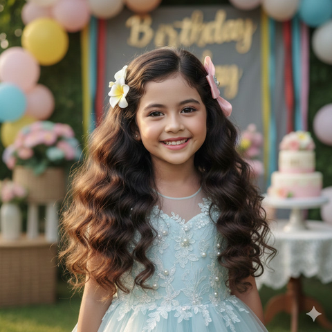 Model rambut panjang anak perempuan tren 2026 (Foto: ChatGPT)