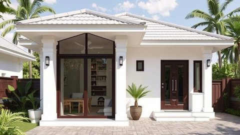 Warna Cat Rumah Sederhana tapi Elegan Bagian Luar (Foto: ChatGPT)