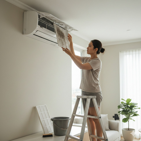 Cara Merawat AC Inverter agar Tetap Awet (Foto: Gemini AI)