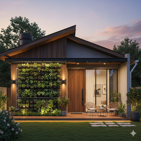 Desain Rumah Urban Farming (created by AI)