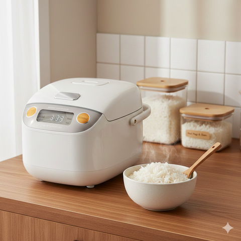 Ilustrasi Rice Cooker. (Foto: AI)