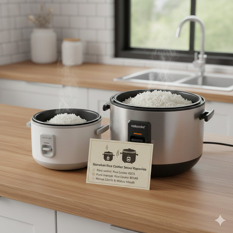Ilustrasi Rice Cooker. (Foto: AI)