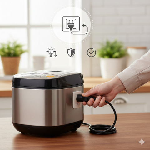 Ilustrasi Rice Cooker. (Foto: AI)
