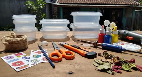 Cara Membuat Pot Tanaman dari Thinwall Bekas/ AI