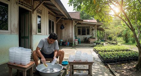 Cara Membuat Pot Tanaman dari Thinwall Bekas/ AI