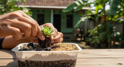 Cara Membuat Pot Tanaman dari Thinwall Bekas/ AI
