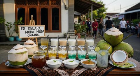 Aneka makanan dan minumam untuk berbuka puasa atau takjil dijajakan di kawasan Bendungan Hilir atau Benhil, Jakarta, Senin (6/5/2019). Kawasan Benhil menjadi tempat warga dan pekerja kantoran