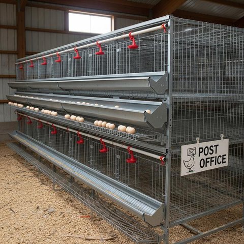 Model Kandang Ayam Petelur (Gemini AI)