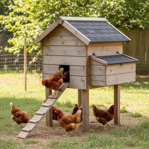 Model Kandang Ayam Petelur (Gemini AI)