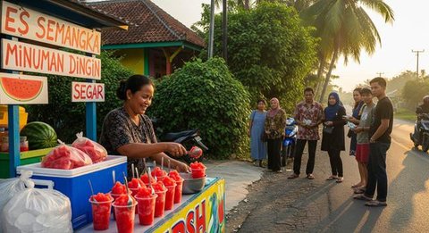 Ide Jualan Minuman Tanpa Kulkas dan Blender / Ilustrasi AI