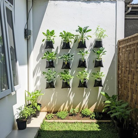 Ide Kebun Sayur Hemat Biaya di Kontrakan Sepetak. (Foto: AI)