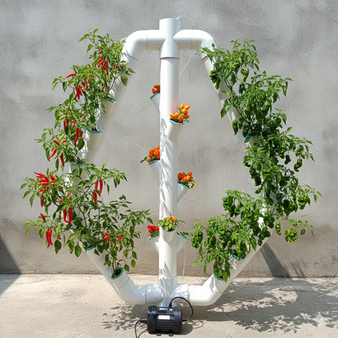 Ide Kebun Cabai Campuran Jenis di Satu Lahan. AI