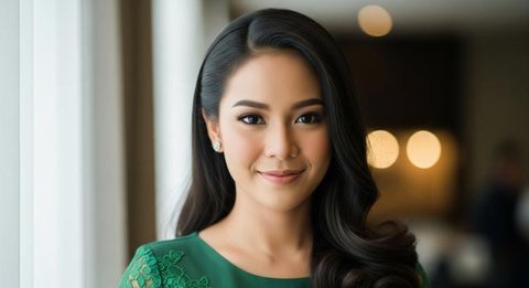 Model Rambut Panjang Curly Bawah yang Natural (Foto: Gemini AI)