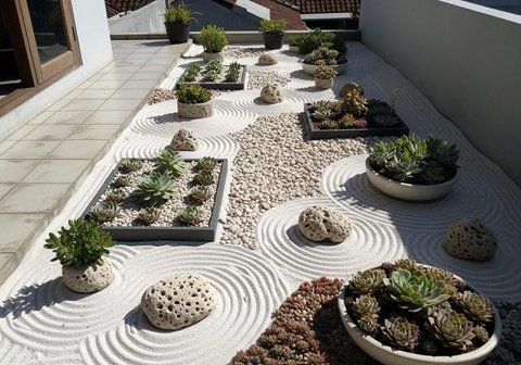 Model Teras Rumah Sempit Tanpa Pagar, Jadi Kebun Mini. Foto: Gemini