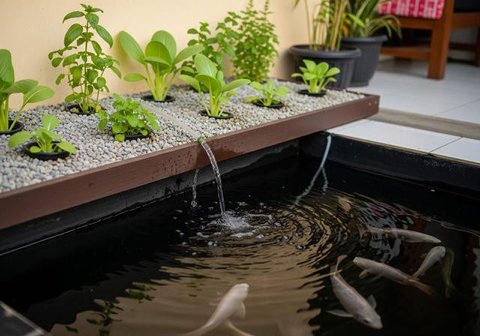 Model Teras Rumah Sempit Tanpa Pagar, Jadi Kebun Mini. Foto: Gemini