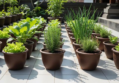 Menentukan Wadah atau Media Tanam/Cara Menanam Sayur Tanpa Kebun (Sumber: gemini.com)