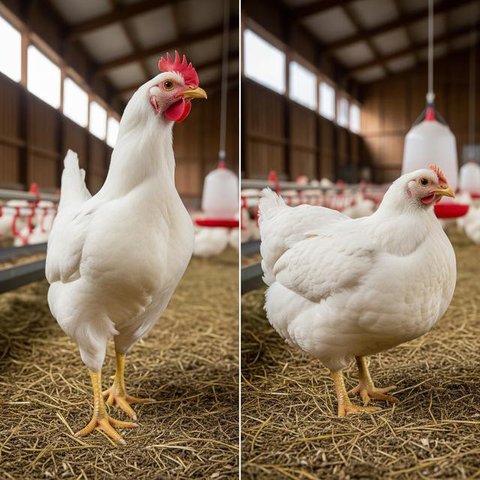 Ayam Petelur vs Ayam Pedaging Mana yang Lebih Gampang Diternak (AI)