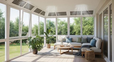 Model Teras Rumah Tertutup tapi Tidak Pengap (AI)