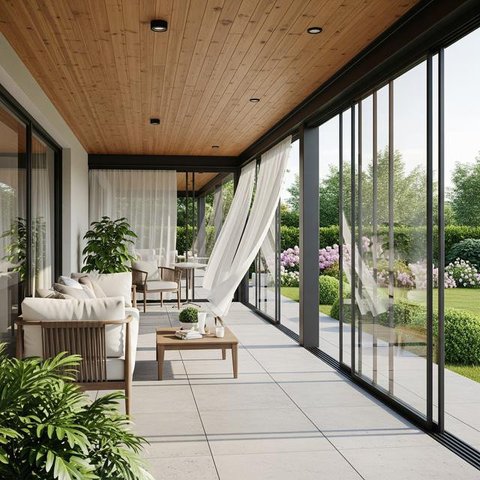 Model Teras Rumah Tertutup tapi Tidak Pengap (AI)