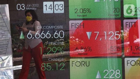 Layar pergerakan Indeks Harga Saham Gabungan (IHSG) terpampang di Jakarta, Kamis (10/10/2019). Dari 10 sektor pembentuk IHSG, lima sektor saham berada di zona merah. Pelemahan. (Liputan6.com/