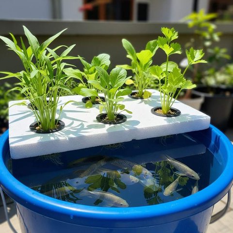 Jenis Sayuran Terbaik untuk Aquaponik (Foto: AI)