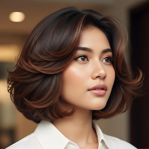 Model Rambut Pendek Wajah Oval Low Maintenance 2025. Foto: Gemini