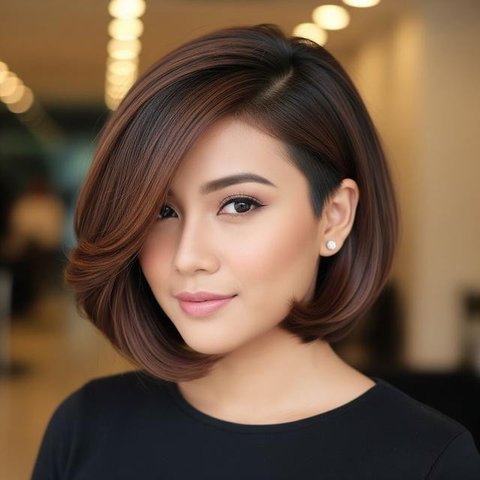 Model Rambut Pendek Wajah Oval Low Maintenance 2025. Foto: Gemini
