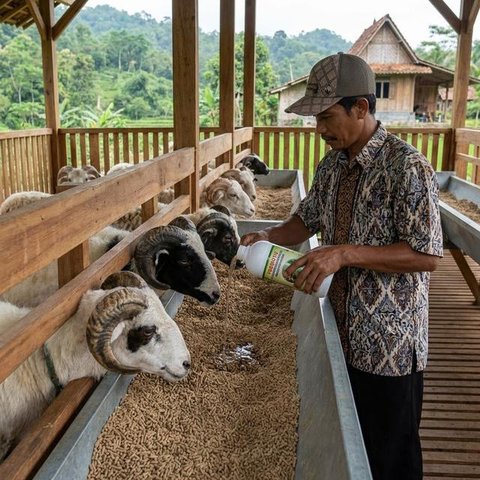 Ternak Ayam Rumahan yang Menghasilkan Telur Omega Sehat (Foto: Gemini AI)