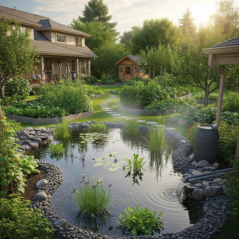 Model Penampung Air Hujan untuk Rumah (Gemini AI)