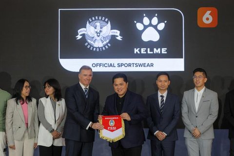 Peresmian kerja sama PSSI dengan Kelme sebagai apparel Timnas Indonesia di Hotel Tribrata Darmawangsa, Jakarta, Jumat (23/1/2026) (Bola.com/Bagaskara Lazaurdi)