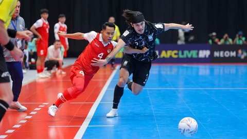 Pemain Timnas Futsal Indonesia merayakan kemenangan atas Korea Selatan pada laga pertama Grup A Piala Asia 2026 di Indonesia Arena, Jakarta, pada Selasa (27/1/2026) malam WIB. Timnas Futsal I