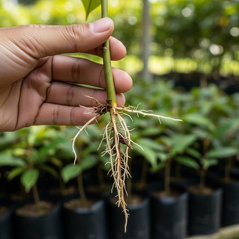 Cara Memilih Benih Durian yang Cepat Berbuah (AI)