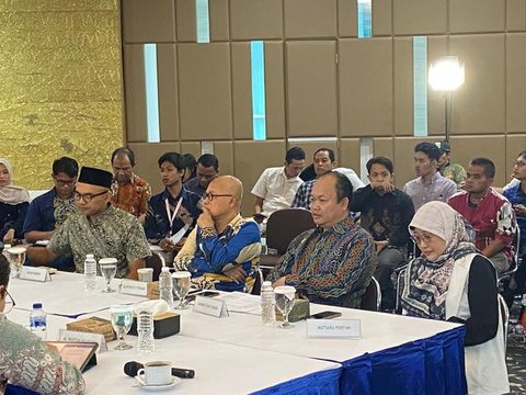 Diskusi bertajuk Board of Peace: Politik Luar Negeri Indonesia dan Nasib Gaza digelar oleh Maarif Institute di Jakarta, Rabu (28/1/2026). (Dok. Liputan6.com/Teddy Tri Setio Berty)