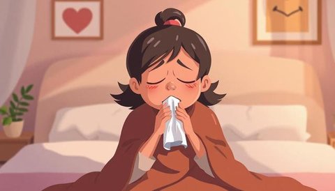 ciri virus Ilustrasi dibuat AI