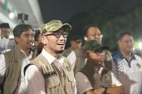 Wakil Menteri Kementerian Haji dan Umrah (Wamenhaj) Dahnil Anzar Simanjuntak di Asrama Haji Pondok Gede, Jakarta, Senin (26/1/2026). (Foto: Liputan6.com/Asnida Riani).