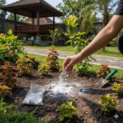 Cara Menghilangkan Bau Kotoran Kucing di Taman (Foto: Reve Art AI)