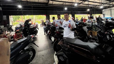 cara menghaluskan suara mesin motor matic Ilustrasi dibuat Stable Diffusion