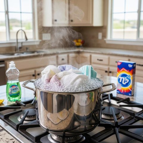 Cara Mengatasi Serbet Dapur yang Bau (Gemini AI)