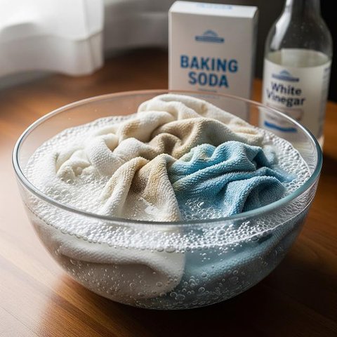 Cara Mengatasi Serbet Dapur yang Bau (Gemini AI)
