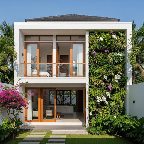 Gambar Desain Rumah Bertingkat yang Modern dan Fungsional/AI