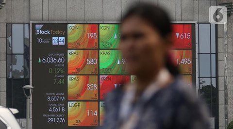 Nilai transaksi hingga akhir perdagangan pada Selasa (8/4/2025) mencapai Rp 20,41 triliun dengan melibatkan 22,65 miliar saham dalam 1,43 juta kali transaksi. (Liputan6.com/Herman Zakharia)
