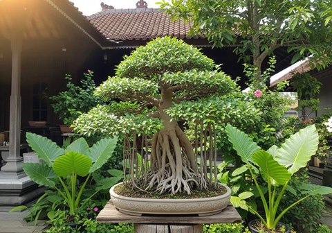 Pagar Rumah Kayu dengan Mawar Rambat di sekitarnya (Foto: AI)