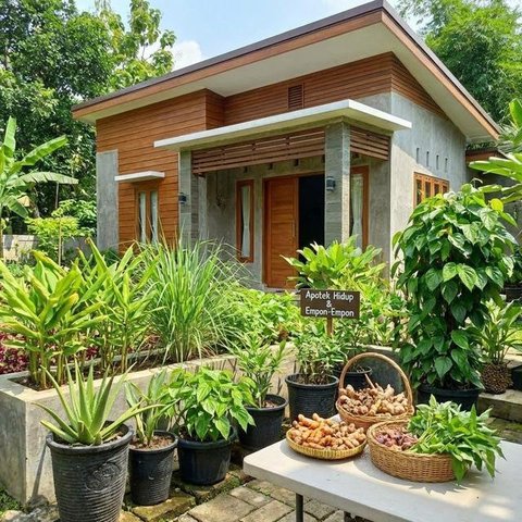Model Taman Rumah Ideal dan Sehat untuk Keluarga (Foto: AI)