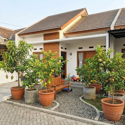 Model Taman Rumah Ideal dan Sehat untuk Keluarga (Foto: AI)