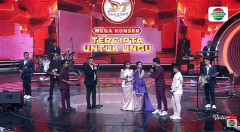 April DA7 Menangis Terharu di Tengah Penampilan Bersama Ungu