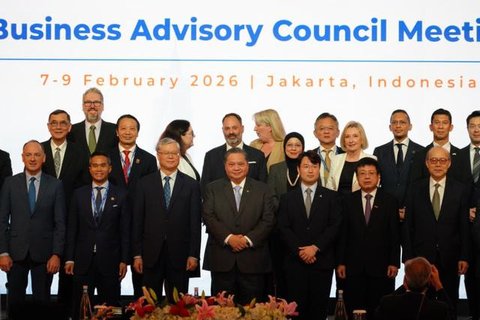 Menko Bidang Perekonomian Airlangga Hartarto dalam Opening Ceremony APEC ABAC Meeting I 2026, di Jakarta. (Foto: Istimewa)