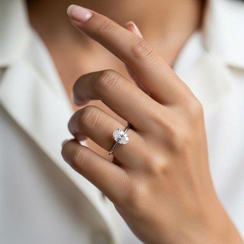 Model Cincin Berlian Luxury Look Minimalis 2026 (AI)