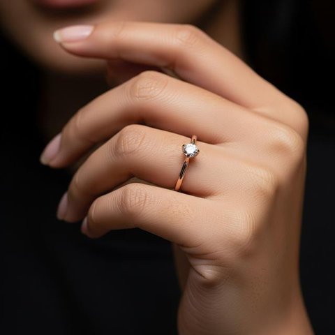 Model Cincin Berlian Luxury Look Minimalis 2026 (AI)