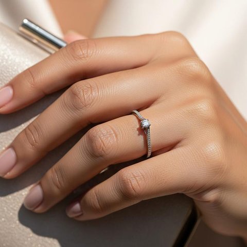 Model Cincin Berlian Luxury Look Minimalis 2026 (AI)