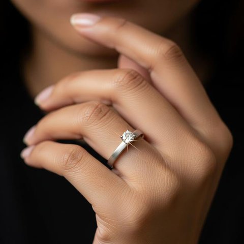 Model Cincin Berlian Luxury Look Minimalis 2026 (AI)